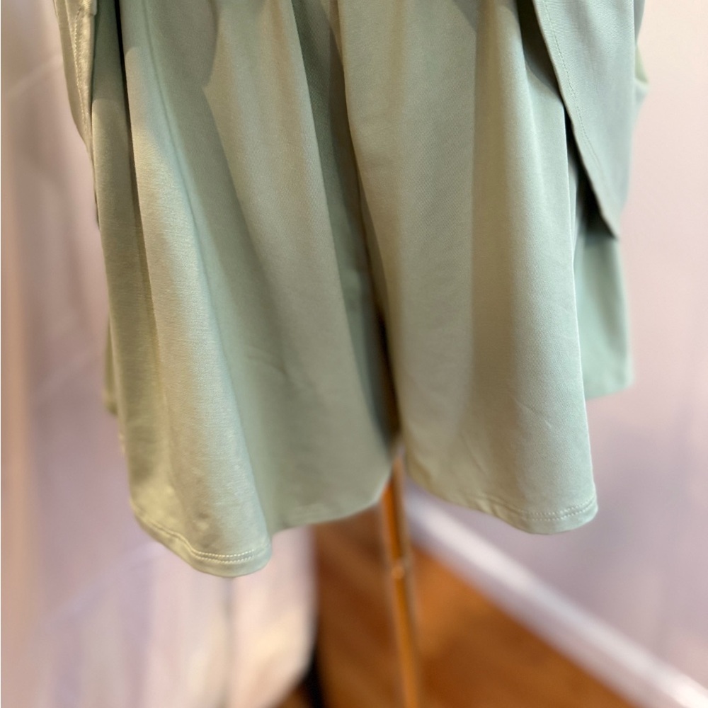 Whimsical Green Short Sleeve Dress - Picture 3 of 5